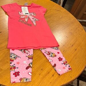 BNWT PINK LEGGINGS SET
